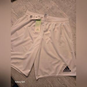Adidas Men's Sz M ADIDAS Athletic White Shorts Parma 16 NEW